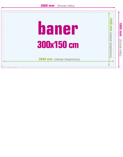 Banery 300 x 150 cm - instrukcja przygotowania pliku