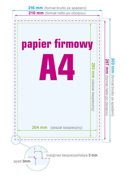 Papier firmowy A4 - instrukcja przygotowania pliku