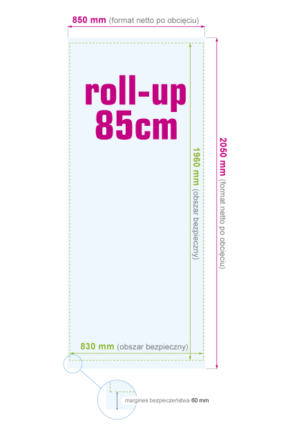Roll-up 85 cm - instrukcja przygotowania pliku