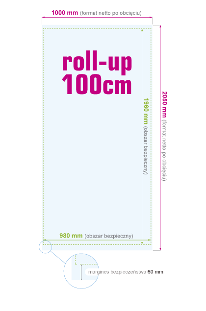Roll-up 100 cm - instrukcja przygotowania pliku