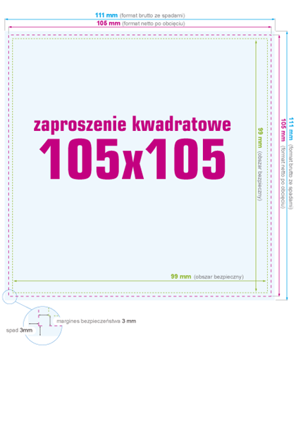 Zaproszenie 105x105 - instrukcja przygotowania pliku